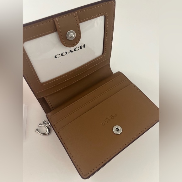 New Coach Snap Wallet With Flamingo Print - Picture 7 of 8